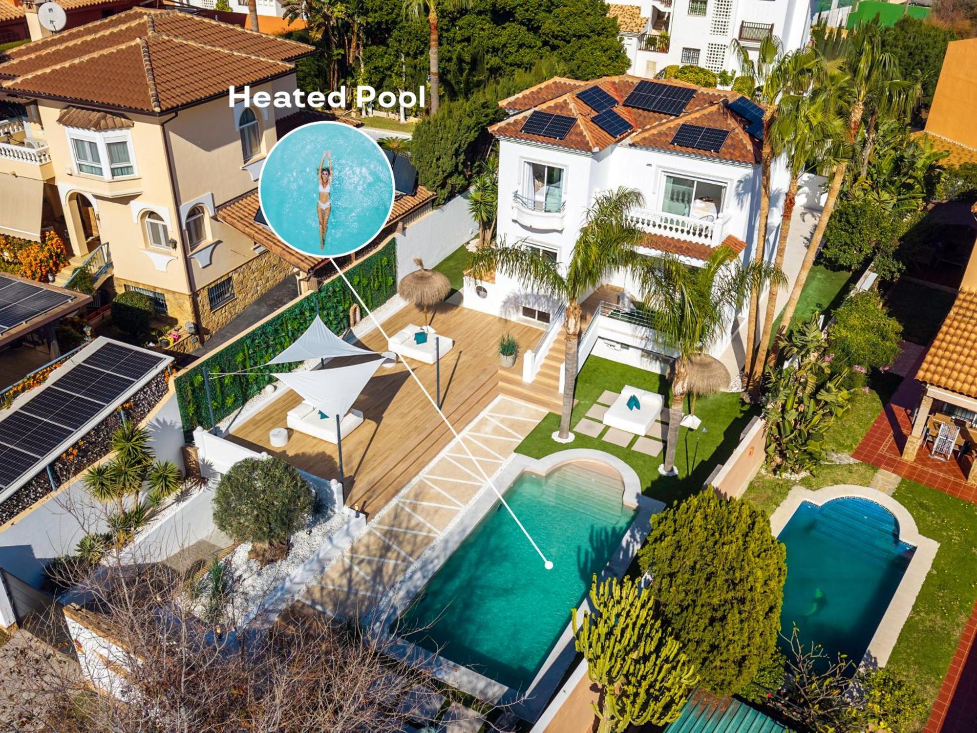 Vacation Marbella I Sunny Camelia Villa Heated Pool, Recently Renovated, Best Residential Neighborhood In Benalmadena, Short Walk To The Beach, Cinema Room Esterno foto
